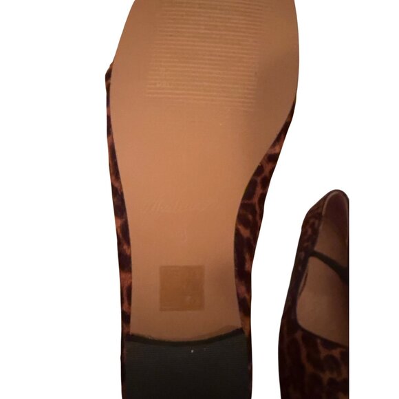Madewell Womens The Greta Ballet Flats in Cheetah Calf Hair Size 8 Casual New - Picture 9 of 11